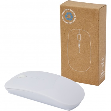 Logotrade promotional item picture of: Menlo RCS recycled plastic wireless mouse 