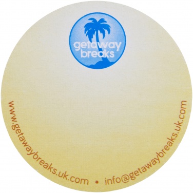 Logo trade promotional giveaways image of: Sticky-Mate® circle-shaped recycled sticky notes
