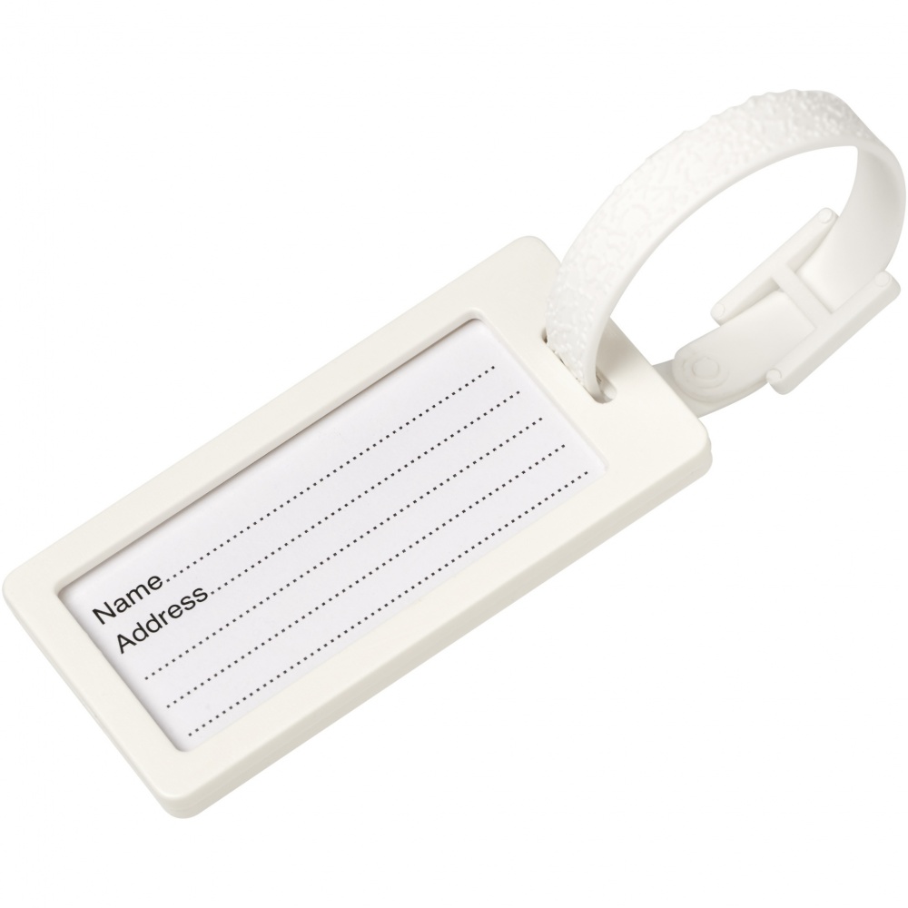 Logo trade promotional merchandise image of: River recycled window luggage tag