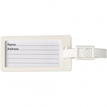 Logo trade promotional products image of: River recycled window luggage tag