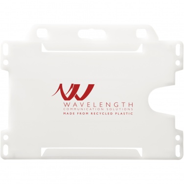 Logo trade promotional merchandise photo of: Vega recycled plastic card holder