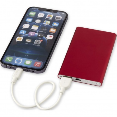 Logo trade promotional product photo of: Pep 4000 mAh Type-C recycled aluminium power bank 