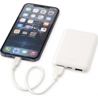 Logo trade promotional item photo of: Asama 5000 mAh Type-C recycled plastic power bank