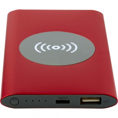 Logotrade promotional merchandise picture of: Juice 4000 mAh Type-C recycled aluminium wireless power bank 