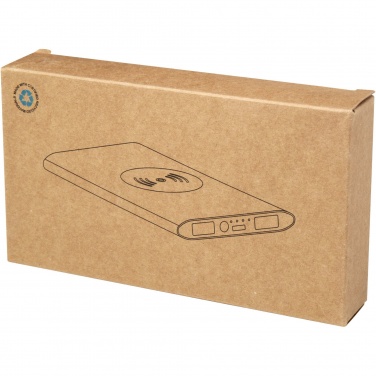 Logotrade corporate gift picture of: Juice 8000 mAh Type-C recycled aluminium wireless power bank