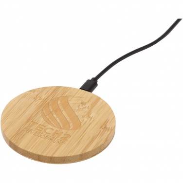Logotrade promotional merchandise photo of: Essence 15W bamboo wireless charging pad