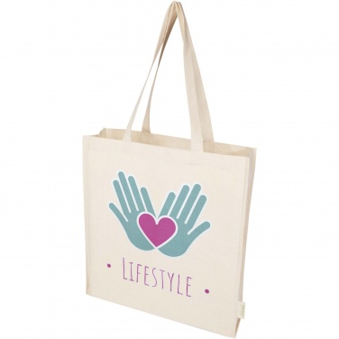 Logo trade promotional merchandise photo of: Orissa 180 g/m² organic full gusset tote bag 14L