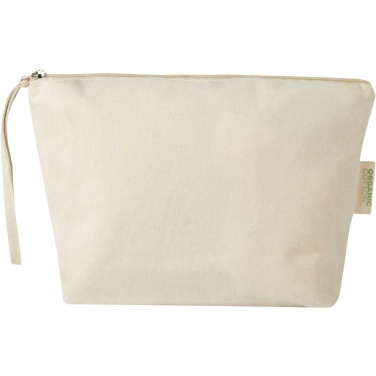 Logotrade promotional gift picture of: Orissa 180 g/m² organic large accessory pouch 3L