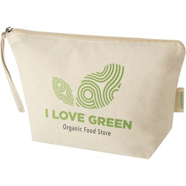 Logotrade promotional product picture of: Orissa 180 g/m² organic large accessory pouch 3L