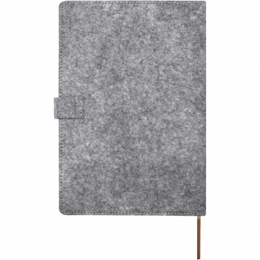 Logotrade promotional gift image of: Viviana A5 recycled felt and cork notebook