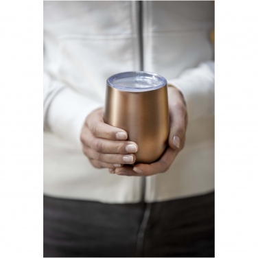 Logo trade corporate gift photo of: Corzo 350 ml RCS certified recycled stainless steel copper vacuum insulated cup