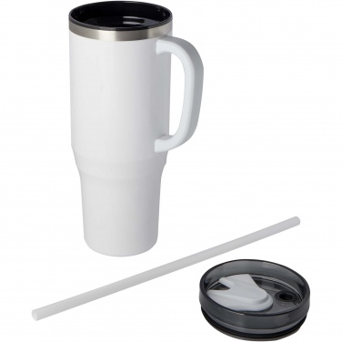 Logo trade promotional gifts picture of: Melbourne 1200 ml RCS certified insulated tumbler with straw