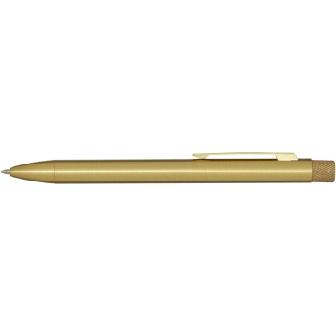 Logotrade promotional item image of: Beatriz recycled brass ballpoint pen