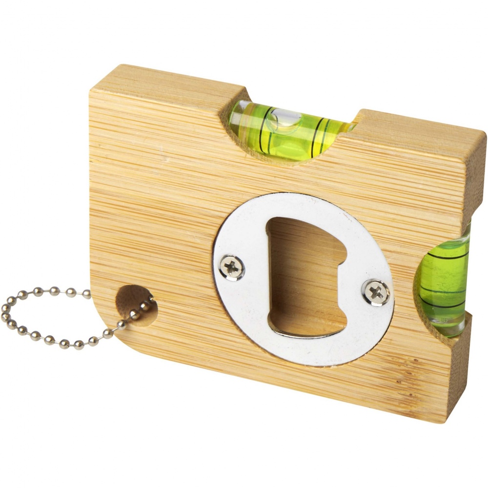 Logotrade business gift image of: Levo bamboo bottle opener with level 
