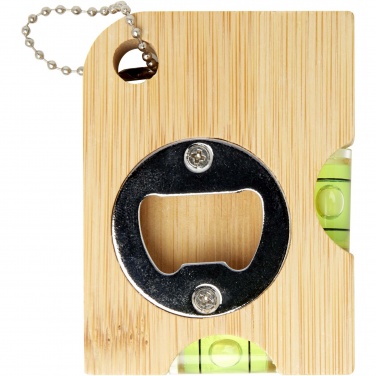 Logo trade promotional gift photo of: Levo bamboo bottle opener with level 