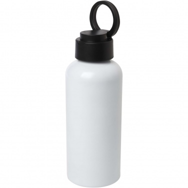Logo trade promotional giveaways image of: Trinity 600 ml RCS certified recycled aluminium water bottle with RPET lid