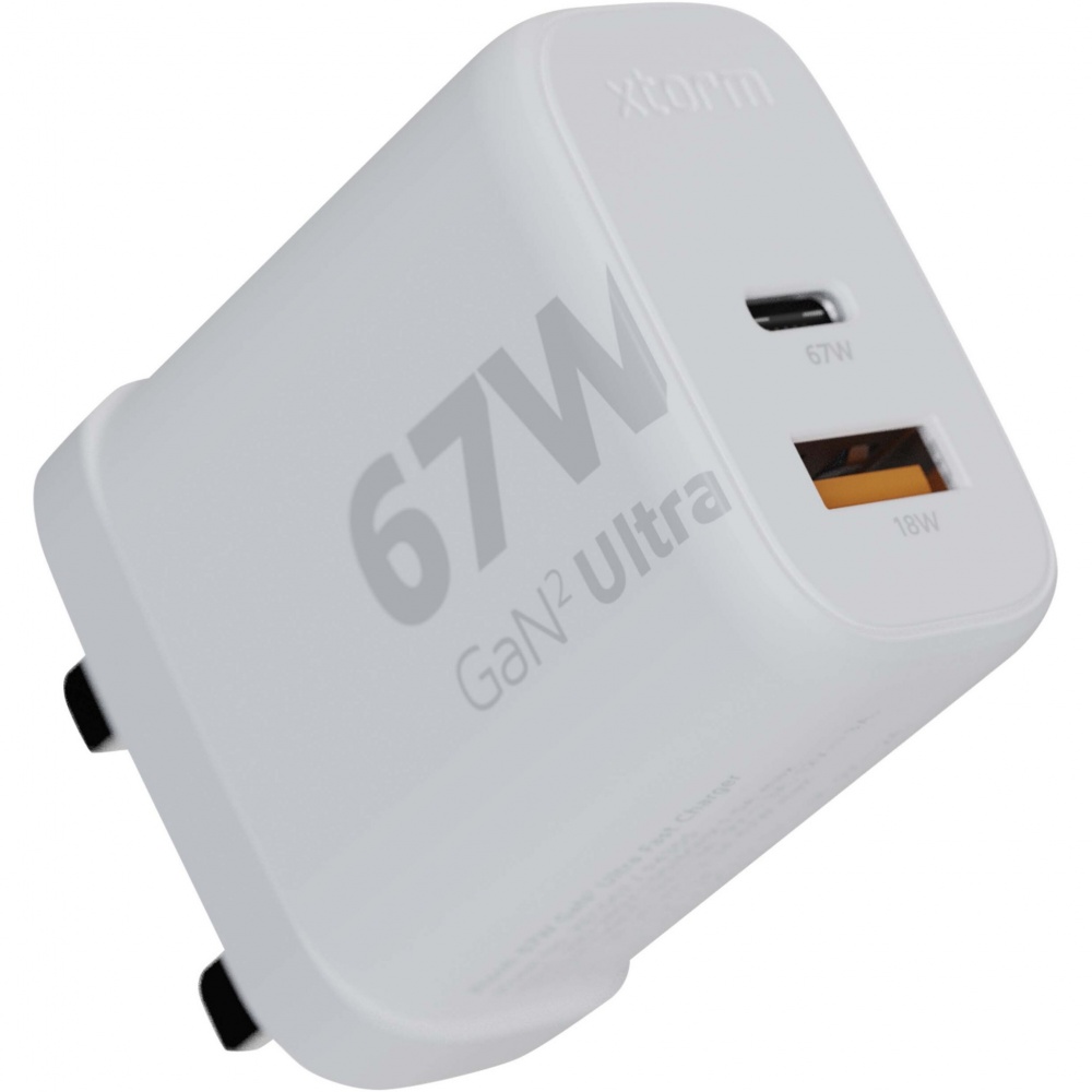 Logotrade business gift image of: Xtorm XEC067G GaN² Ultra 67W wall charger - UK plug