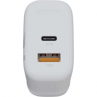 Logo trade advertising product photo of: Xtorm XEC067G GaN² Ultra 67W wall charger - UK plug