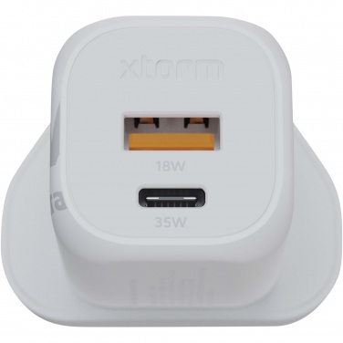 Logotrade business gift image of: Xtorm XEC035 GaN² Ultra 35W wall charger - UK plug