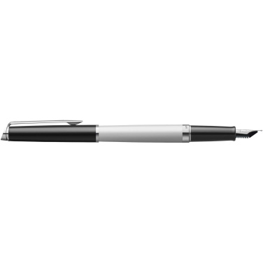 Logo trade promotional gift photo of: Hemisphere colour blocking fountain pen with palladium trim