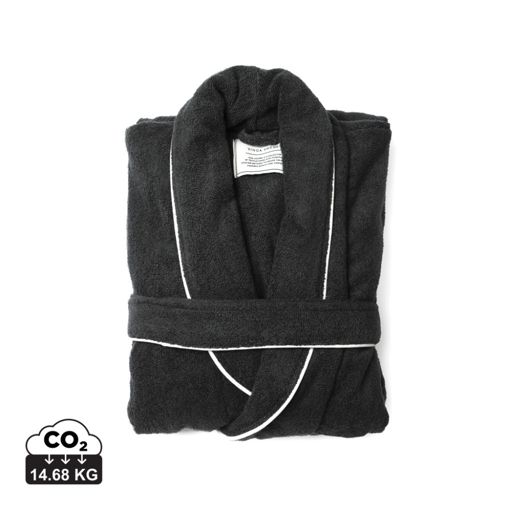Logo trade promotional items picture of: VINGA Harper bathrobe S/M