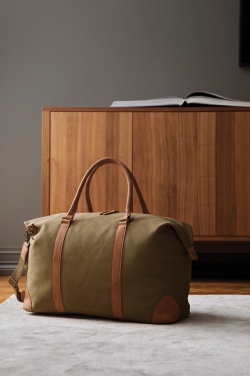 Logo trade promotional product photo of: VINGA Bosler RCS recycled canvas weekend bag