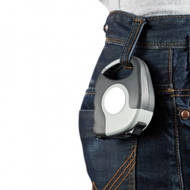 Logo trade promotional gift photo of: Measuring tape with carabiner