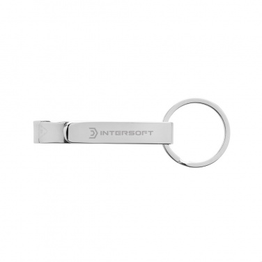 Logo trade promotional merchandise image of: RCS recycled zinc alloy bottle opener keychain