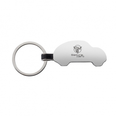 Logotrade promotional item image of: RCS recycled zinc alloy car keyring