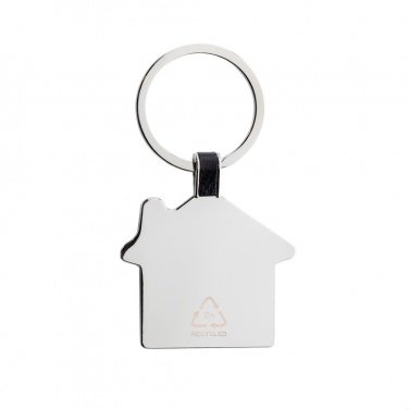 Logotrade promotional product picture of: RCS recycled zinc alloy house keyring