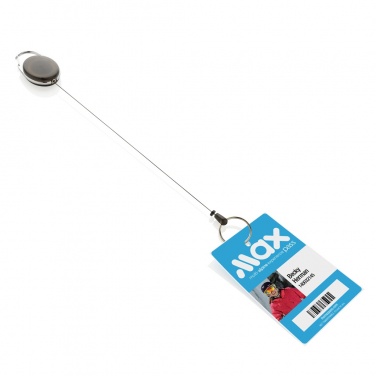 Logotrade promotional product image of: RCS recycled ABS roller clip keychain