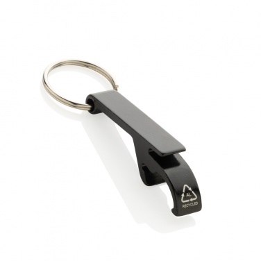 Logo trade promotional merchandise photo of: RCS recycled aluminum bottle and can opener