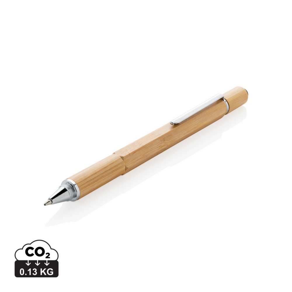 Logotrade promotional gift image of: Bamboo 5-in-1 toolpen