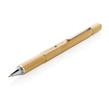 Logo trade promotional items picture of: Bamboo 5-in-1 toolpen