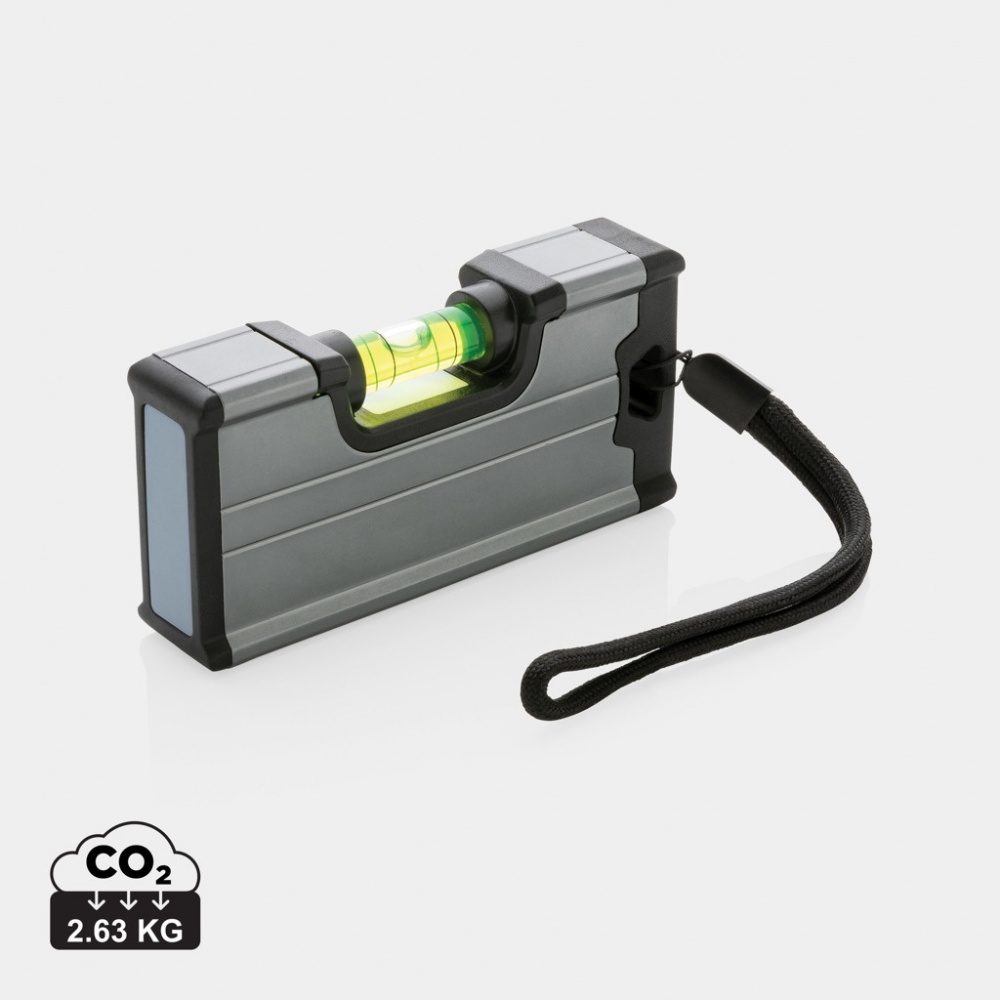 Logo trade promotional gift photo of: Pocket size level ruler with magnet