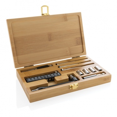 Logo trade promotional gift photo of: Carvine 21 pcs bamboo tool set
