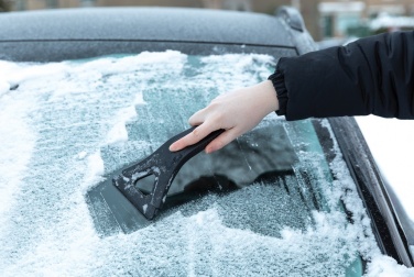 Logo trade promotional products picture of: Polard RCS certified recycled plastic 3-in-1 ice scraper