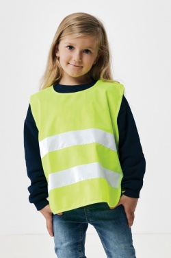 Logo trade corporate gift photo of: GRS recycled PET high-visibility safety vest 3-6 years