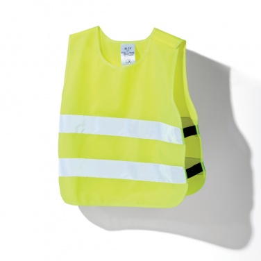 Logo trade advertising product photo of: GRS recycled PET high-visibility safety vest 3-6 years