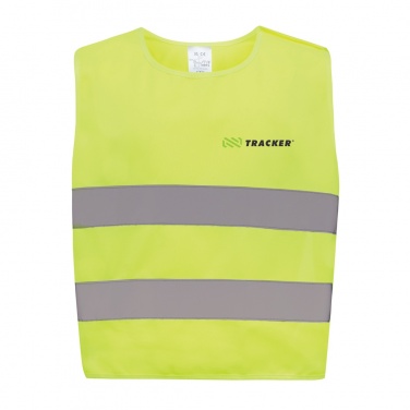 Logo trade business gifts image of: GRS recycled PET high-visibility safety vest 3-6 years