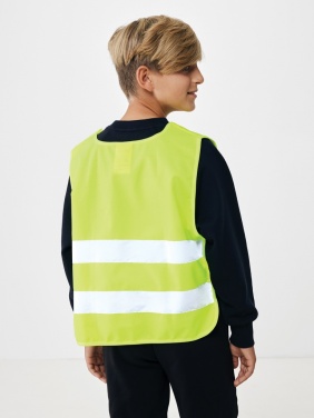 Logotrade promotional merchandise photo of: GRS recycled PET high-visibility safety vest 7-12 years