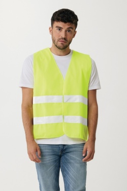 Logo trade corporate gifts image of: GRS recycled PET high-visibility safety vest