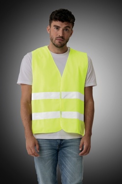 Logo trade corporate gifts image of: GRS recycled PET high-visibility safety vest