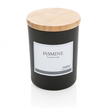 Logotrade corporate gift image of: Ukiyo deluxe scented candle with bamboo lid