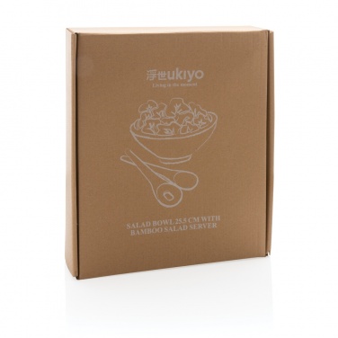 Logotrade promotional gift picture of: Ukiyo salad bowl with bamboo salad server