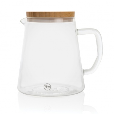 Logotrade corporate gift picture of: Ukiyo borosilicate glass carafe with bamboo lid 1.2L