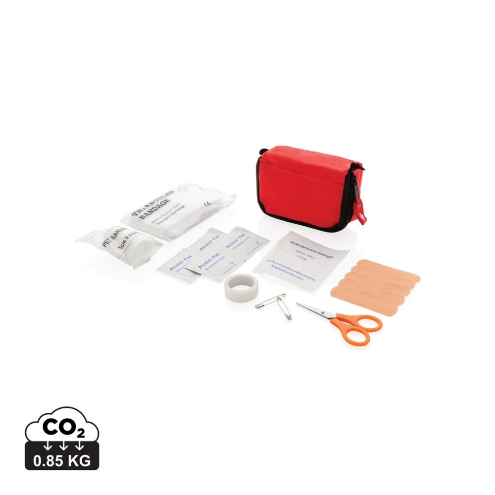 Logo trade business gifts image of: First aid set in pouch