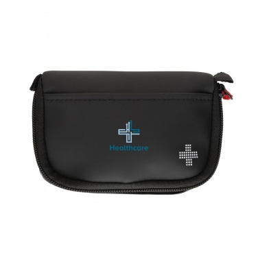 Logo trade promotional merchandise picture of: RCS recycled nubuck PU pouch first aid set mailable
