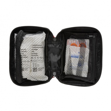 Logo trade advertising products image of: RCS recycled nubuck PU pouch  first aid set