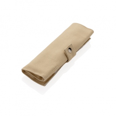 Logo trade promotional merchandise picture of: Reusable bamboo travel cutlery set